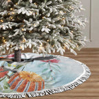 Willie wagtail Australia Tree Skirt Banksia Bottlebrushes Watercolor Stylized - Aussie Hoodie
