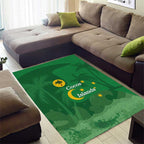 Australia Cocos Keeling Islands Area Rug Southern Cross Palm Tree Pattern - Aussie Hoodie