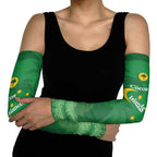Australia Cocos Keeling Islands Arm Sleeves Southern Cross Palm Tree Pattern - Aussie Hoodie