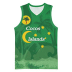 Australia Cocos Keeling Islands Basketball Jersey Southern Cross Palm Tree Pattern - Aussie Hoodie