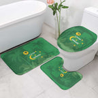 Australia Cocos Keeling Islands Bathroom Set Southern Cross Palm Tree Pattern - Aussie Hoodie