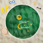 Australia Cocos Keeling Islands Beach Blanket Southern Cross Palm Tree Pattern - Aussie Hoodie
