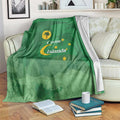 Australia Cocos Keeling Islands Blanket Southern Cross Palm Tree Pattern - Aussie Hoodie