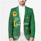 Australia Cocos Keeling Islands Blazer Southern Cross Palm Tree Pattern - Aussie Hoodie