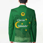 Australia Cocos Keeling Islands Blazer Southern Cross Palm Tree Pattern - Aussie Hoodie