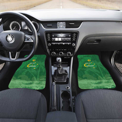 Australia Cocos Keeling Islands Car Mats Southern Cross Palm Tree Pattern - Aussie Hoodie