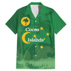 Australia Cocos Keeling Islands Family Matching Mermaid Dress and Hawaiian Shirt Southern Cross Palm Tree Pattern - Aussie Hoodie