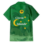 Australia Cocos Keeling Islands Hawaiian Shirt Southern Cross Palm Tree Pattern - Aussie Hoodie