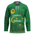 Australia Cocos Keeling Islands Hockey Jersey Southern Cross Palm Tree Pattern - Aussie Hoodie