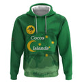 Australia Cocos Keeling Islands Hoodie Southern Cross Palm Tree Pattern - Aussie Hoodie