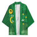 Australia Cocos Keeling Islands Kimono Southern Cross Palm Tree Pattern - Aussie Hoodie