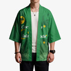 Australia Cocos Keeling Islands Kimono Southern Cross Palm Tree Pattern - Aussie Hoodie