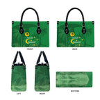 Australia Cocos Keeling Islands Leather Bag Southern Cross Palm Tree Pattern - Aussie Hoodie