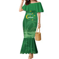 Australia Cocos Keeling Islands Mermaid Dress Southern Cross Palm Tree Pattern - Aussie Hoodie