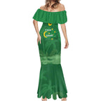 Australia Cocos Keeling Islands Mermaid Dress Southern Cross Palm Tree Pattern - Aussie Hoodie