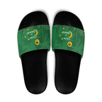 Australia Cocos Keeling Islands Slide Sandals Southern Cross Palm Tree Pattern - Aussie Hoodie