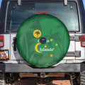 Australia Cocos Keeling Islands Spare Tire Cover Southern Cross Palm Tree Pattern - Aussie Hoodie