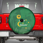 Australia Cocos Keeling Islands Spare Tire Cover Southern Cross Palm Tree Pattern - Aussie Hoodie
