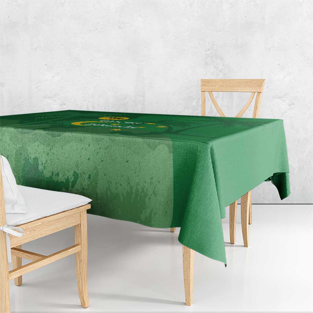Australia Cocos Keeling Islands Tablecloth Southern Cross Palm Tree Pattern - Aussie Hoodie