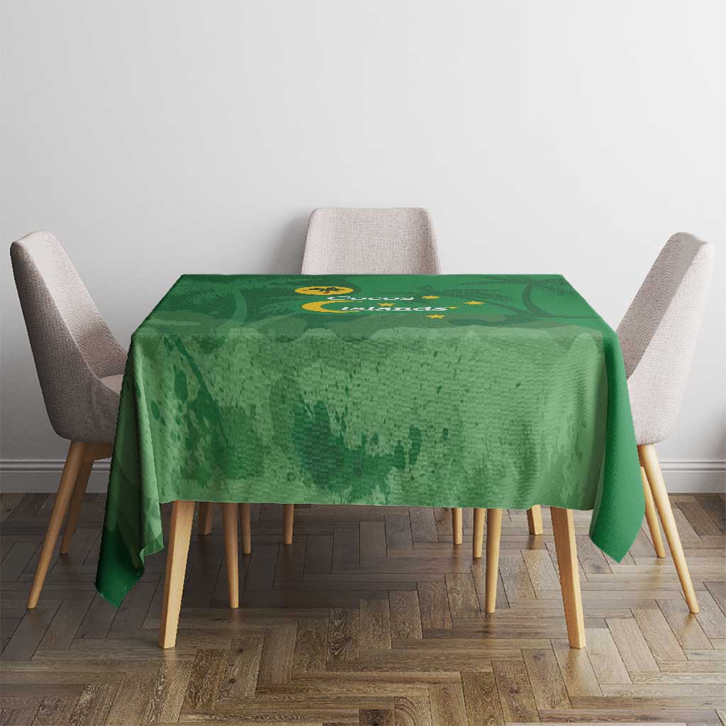 Australia Cocos Keeling Islands Tablecloth Southern Cross Palm Tree Pattern - Aussie Hoodie