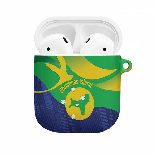 Australia Christmas Island AirPods Case Wilayah Pulau Krismas Flag Color - Aussie Hoodie