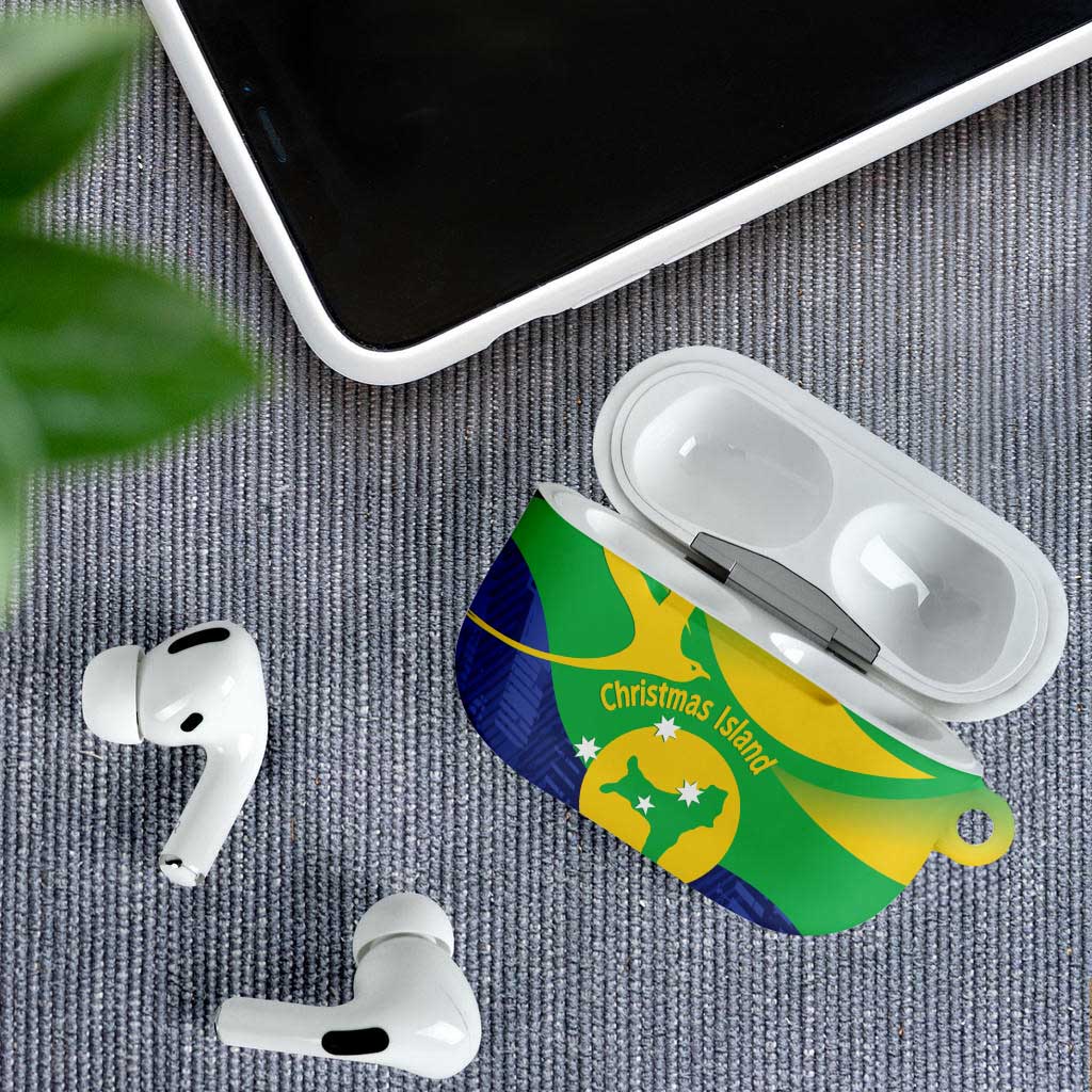 Australia Christmas Island AirPods Case Wilayah Pulau Krismas Flag Color - Aussie Hoodie
