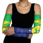 Personalised Australia Christmas Island Arm Sleeves Wilayah Pulau Krismas Flag Color - Aussie Hoodie