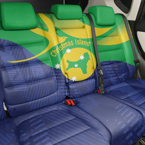 Australia Christmas Island Back Car Seat Cover Wilayah Pulau Krismas Flag Color - Aussie Hoodie
