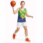 Personalised Australia Christmas Island Basketball Jersey Wilayah Pulau Krismas Flag Color - Aussie Hoodie
