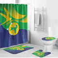Australia Christmas Island Bathroom Set Wilayah Pulau Krismas Flag Color - Aussie Hoodie