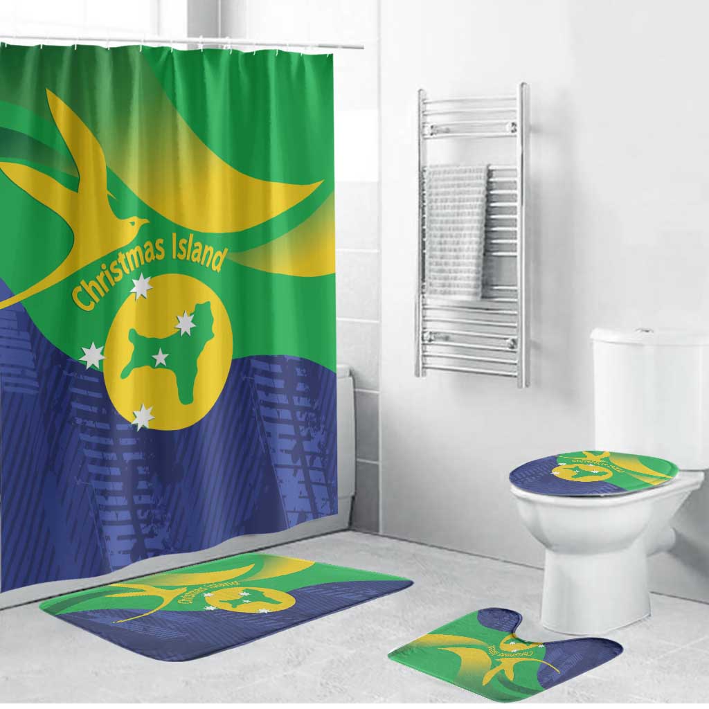 Australia Christmas Island Bathroom Set Wilayah Pulau Krismas Flag Color - Aussie Hoodie