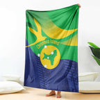 Australia Christmas Island Blanket Wilayah Pulau Krismas Flag Color - Aussie Hoodie