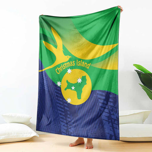 Australia Christmas Island Blanket Wilayah Pulau Krismas Flag Color - Aussie Hoodie