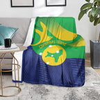 Australia Christmas Island Blanket Wilayah Pulau Krismas Flag Color - Aussie Hoodie
