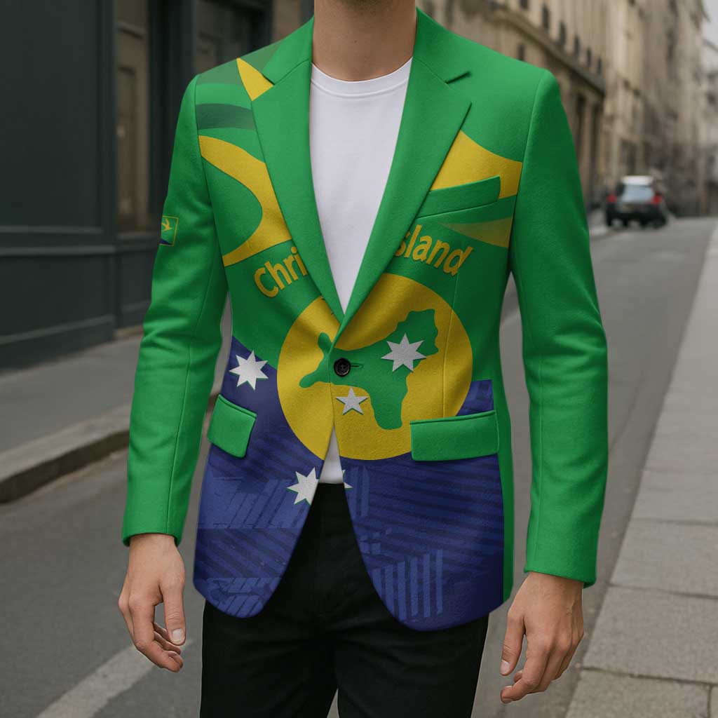 Personalised Australia Christmas Island Blazer Wilayah Pulau Krismas Flag Color - Aussie Hoodie