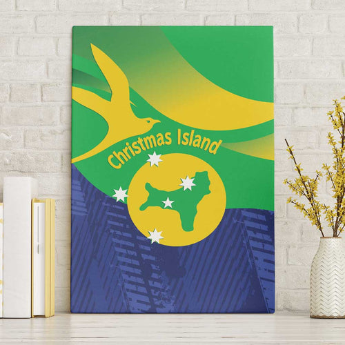 Australia Christmas Island Canvas Wall Art Wilayah Pulau Krismas Flag Color - Aussie Hoodie