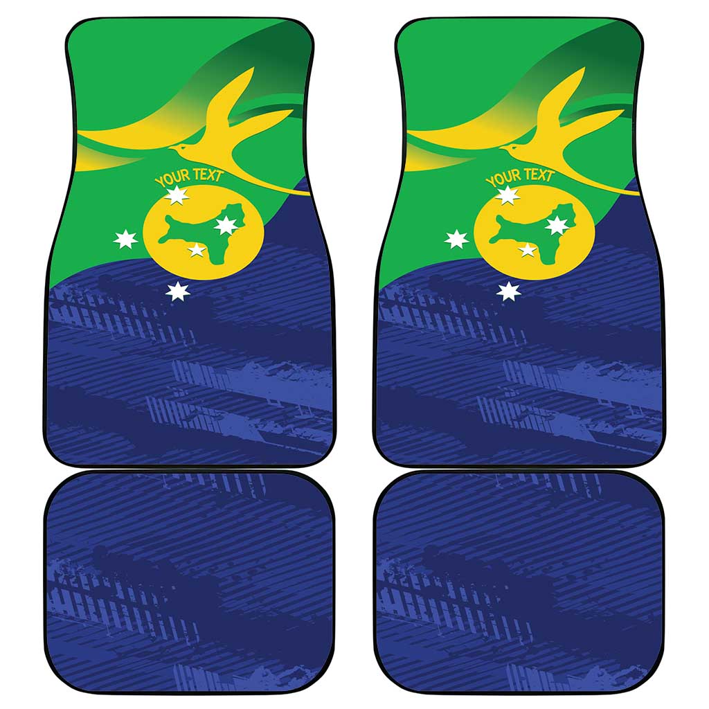 Personalised Australia Christmas Island Car Mats Wilayah Pulau Krismas Flag Color - Aussie Hoodie