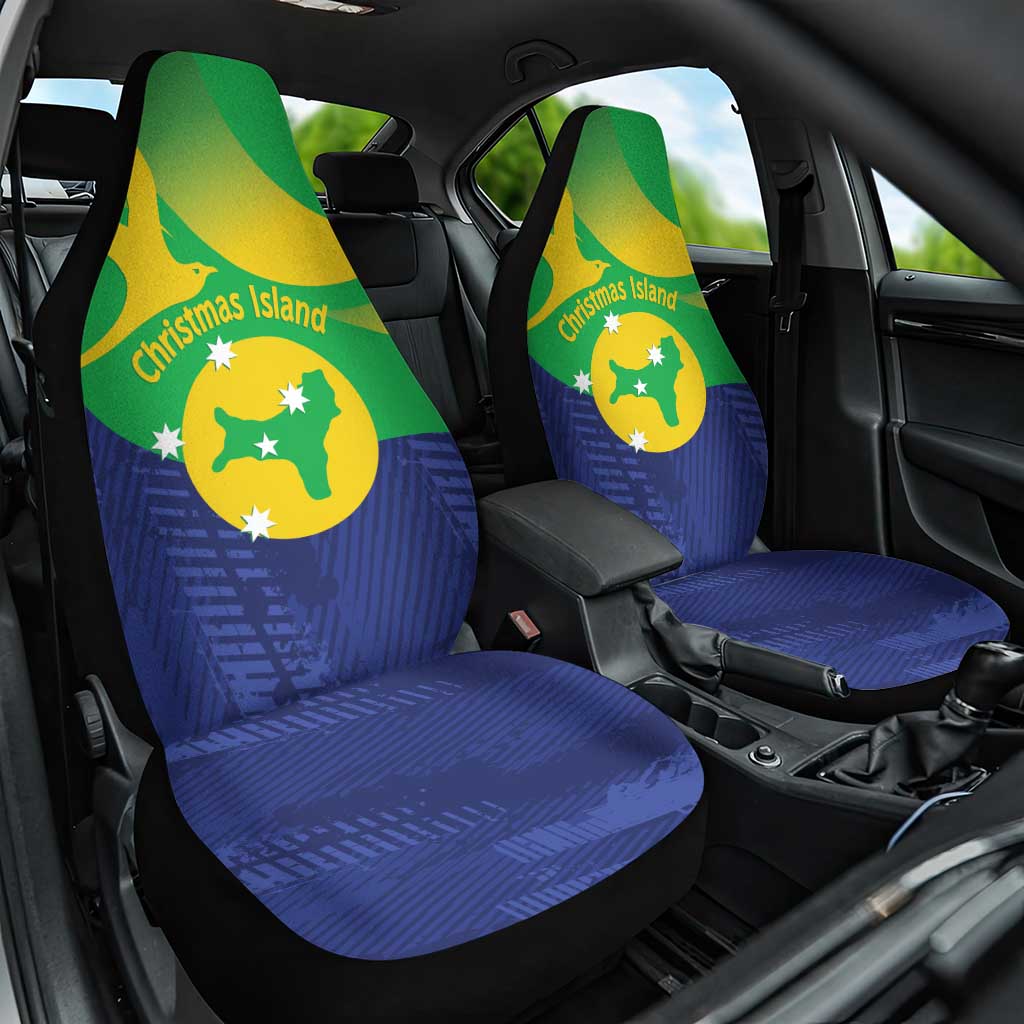 Australia Christmas Island Car Seat Cover Wilayah Pulau Krismas Flag Color - Aussie Hoodie