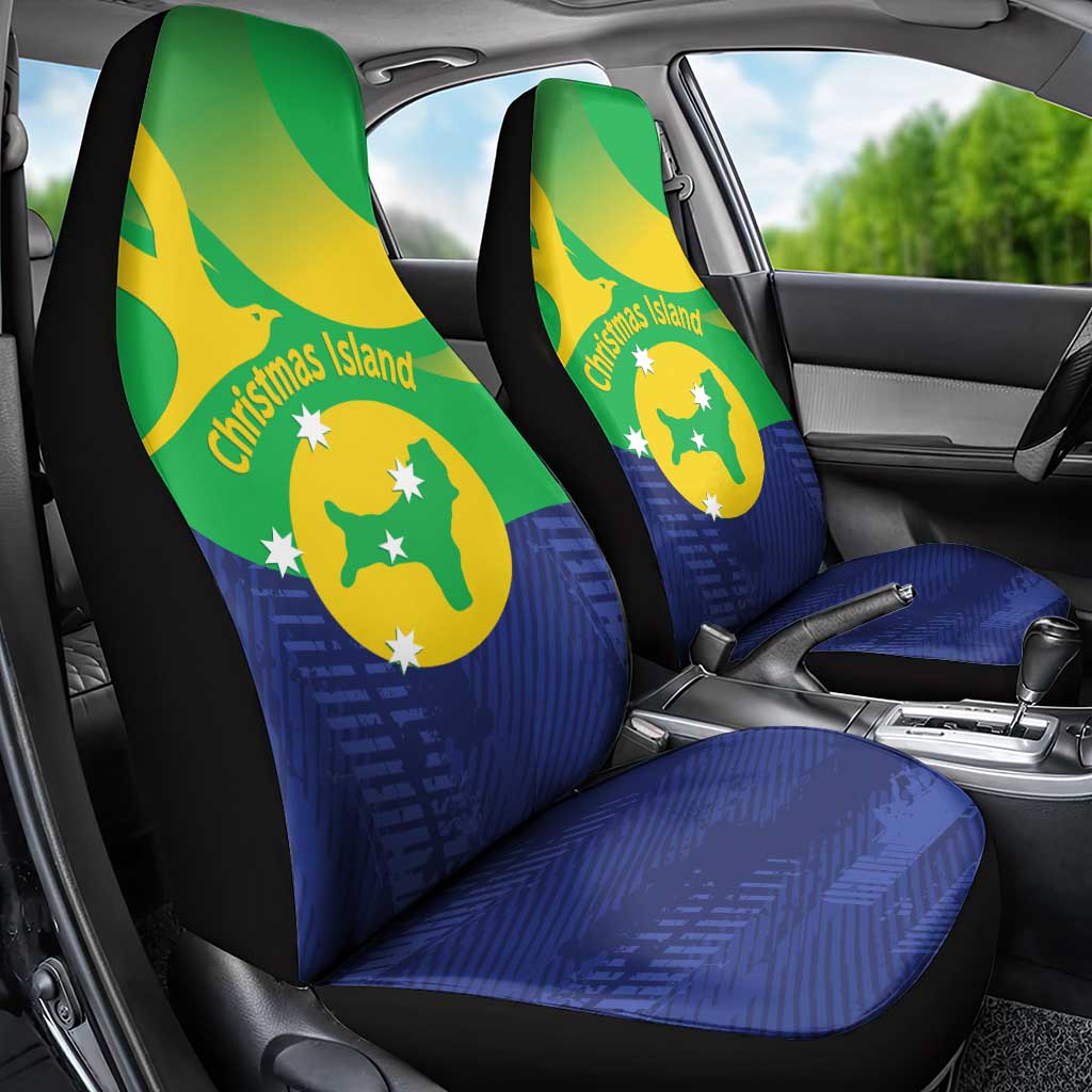 Australia Christmas Island Car Seat Cover Wilayah Pulau Krismas Flag Color - Aussie Hoodie