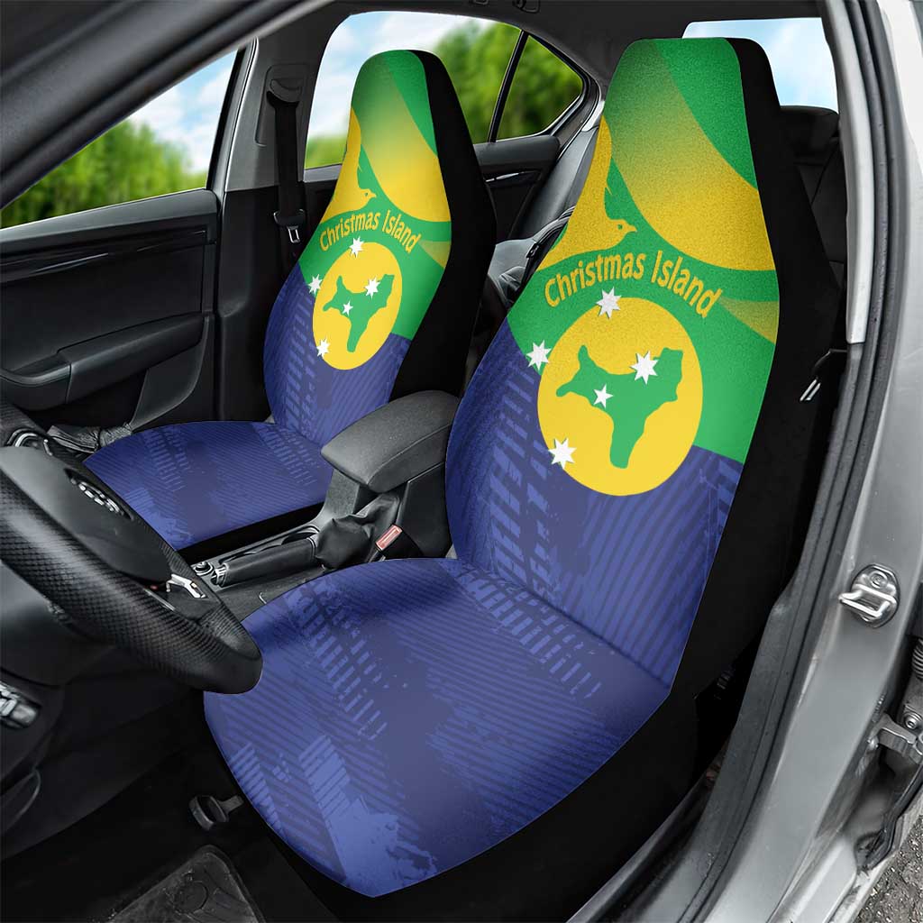 Australia Christmas Island Car Seat Cover Wilayah Pulau Krismas Flag Color - Aussie Hoodie