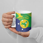 Personalised Australia Christmas Island Ceramic Mug Wilayah Pulau Krismas Flag Color - Aussie Hoodie