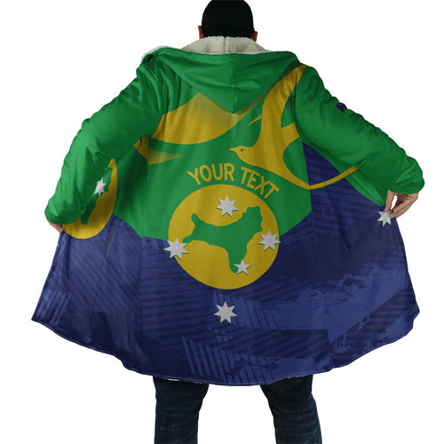 Personalised Australia Christmas Island Cloak Wilayah Pulau Krismas Flag Color - Aussie Hoodie