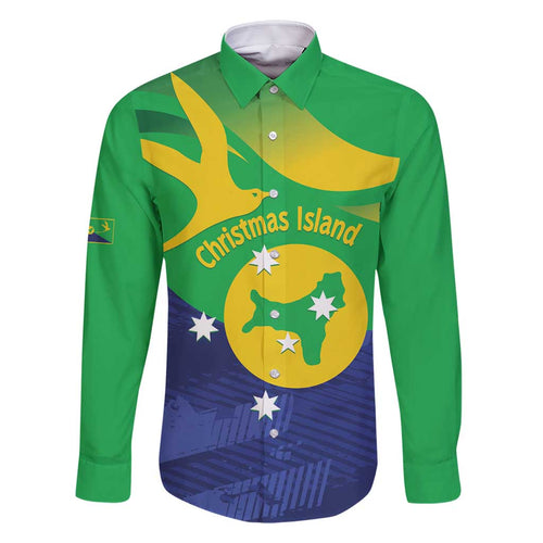 Personalised Australia Christmas Island Family Matching Mermaid Dress and Hawaiian Shirt Wilayah Pulau Krismas Flag Color - Aussie Hoodie