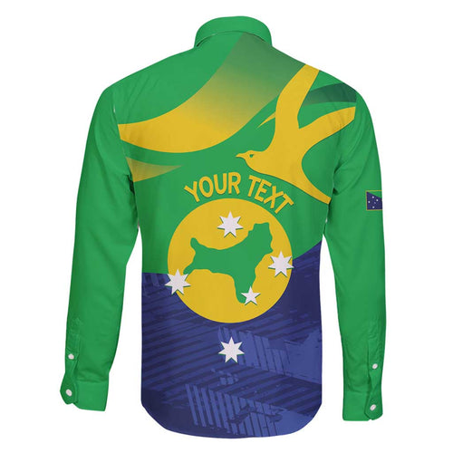 Personalised Australia Christmas Island Family Matching Puletasi and Hawaiian Shirt Wilayah Pulau Krismas Flag Color - Aussie Hoodie