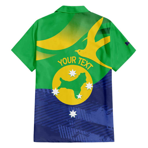 Personalised Australia Christmas Island Hawaiian Shirt Wilayah Pulau Krismas Flag Color - Aussie Hoodie