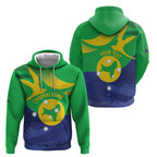 Personalised Australia Christmas Island Hoodie Wilayah Pulau Krismas Flag Color - Aussie Hoodie