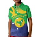 Personalised Australia Christmas Island Kid Polo Shirt Wilayah Pulau Krismas Flag Color - Aussie Hoodie