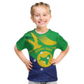 Personalised Australia Christmas Island Kid T Shirt Wilayah Pulau Krismas Flag Color - Aussie Hoodie