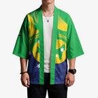 Personalised Australia Christmas Island Kimono Wilayah Pulau Krismas Flag Color - Aussie Hoodie