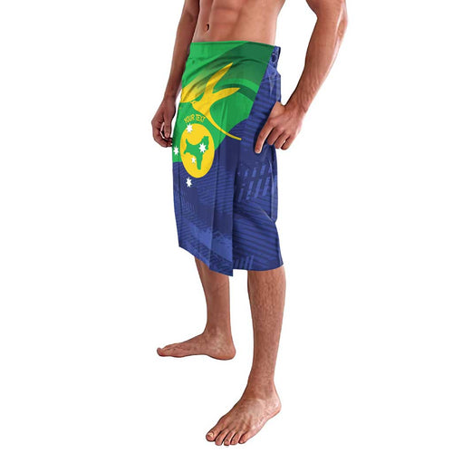 Personalised Australia Christmas Island Lavalava Wilayah Pulau Krismas Flag Color - Aussie Hoodie